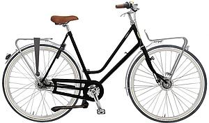 244 - Road Ladies 7 speed Matt Black L refurbished