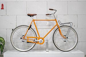 Road Orange – Classic men's city bike single-speed with dynamo lights – Regular framesize